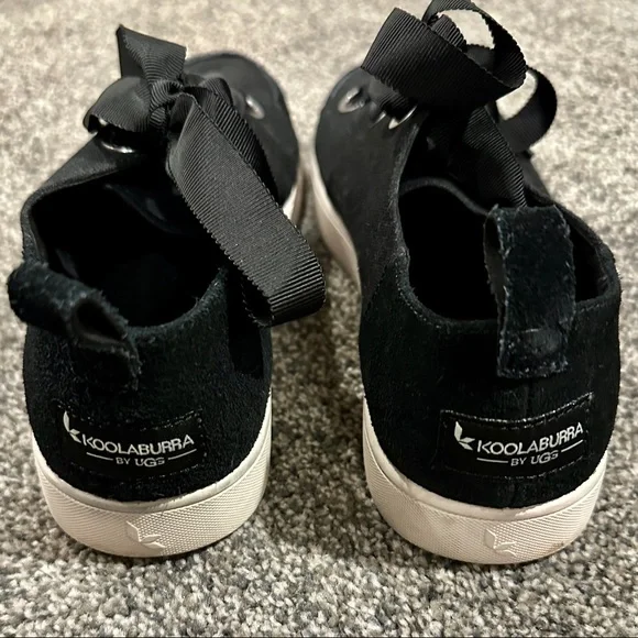 Koolaburra by UGG Women's Penley Sneaker, Black Canvas Lace Up, 10 - Picture 6 of 8